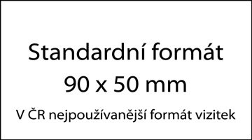 standardní formát vizitek