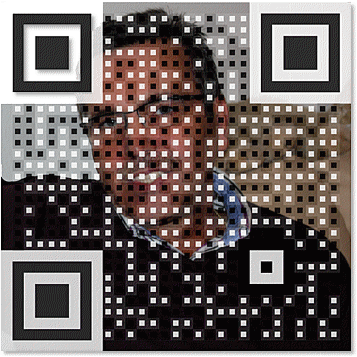 Barevný QR kód s fotkou